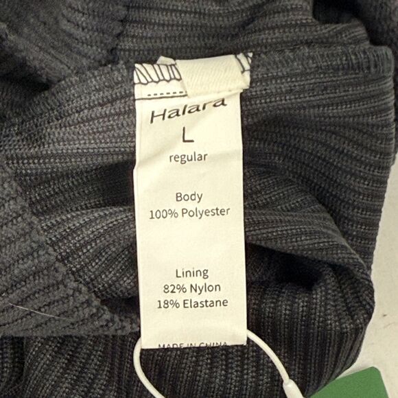 Halara High Rise 2-In-One A-Line Corduroy Casual Skirt L Nine Iron Gray NWT B82 - Picture 6 of 6